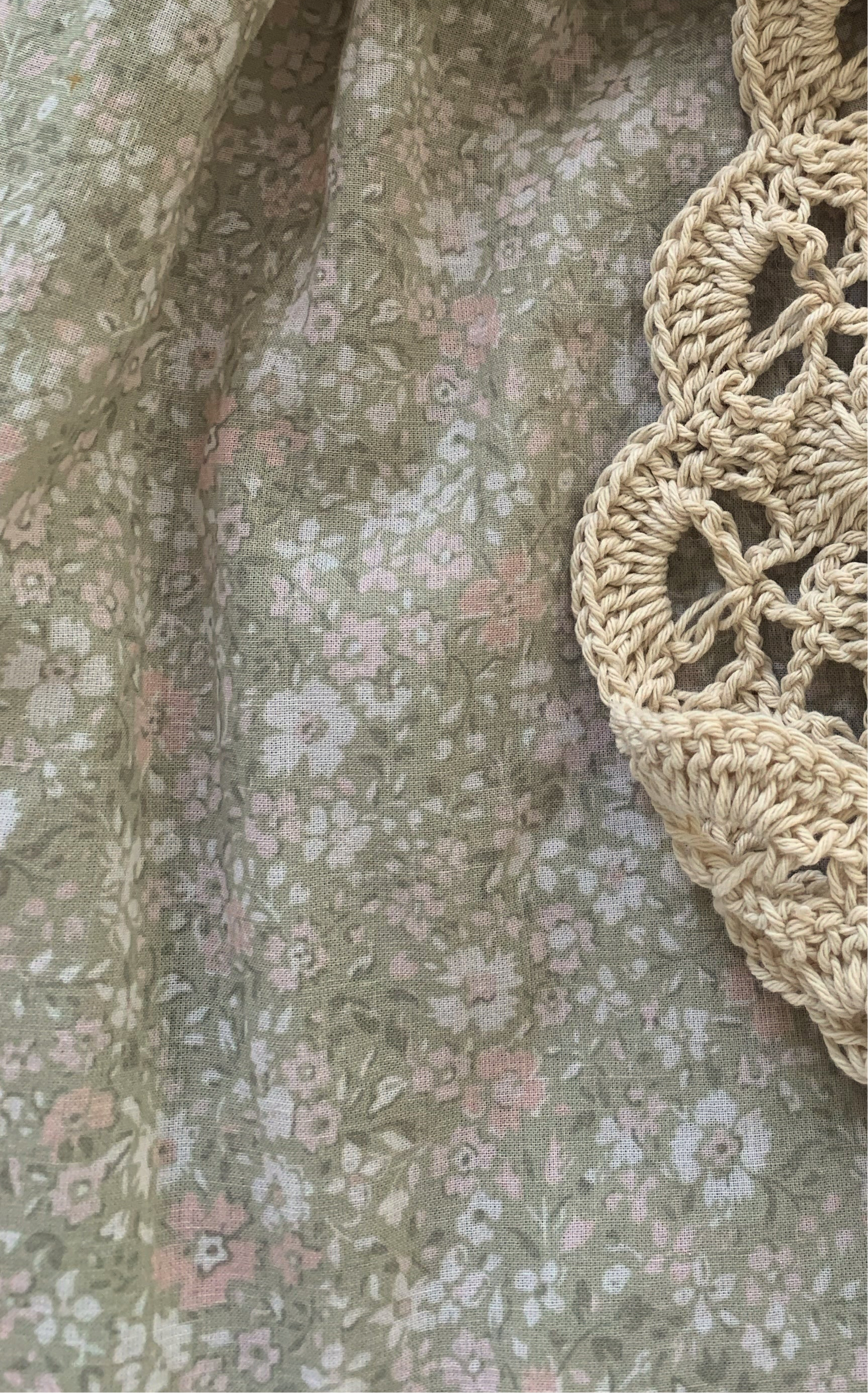 Colette long sleeve mini - sage bloom