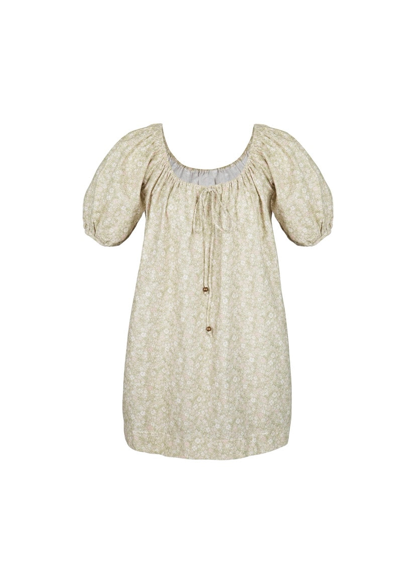 Bloom tie mini - sage bloom