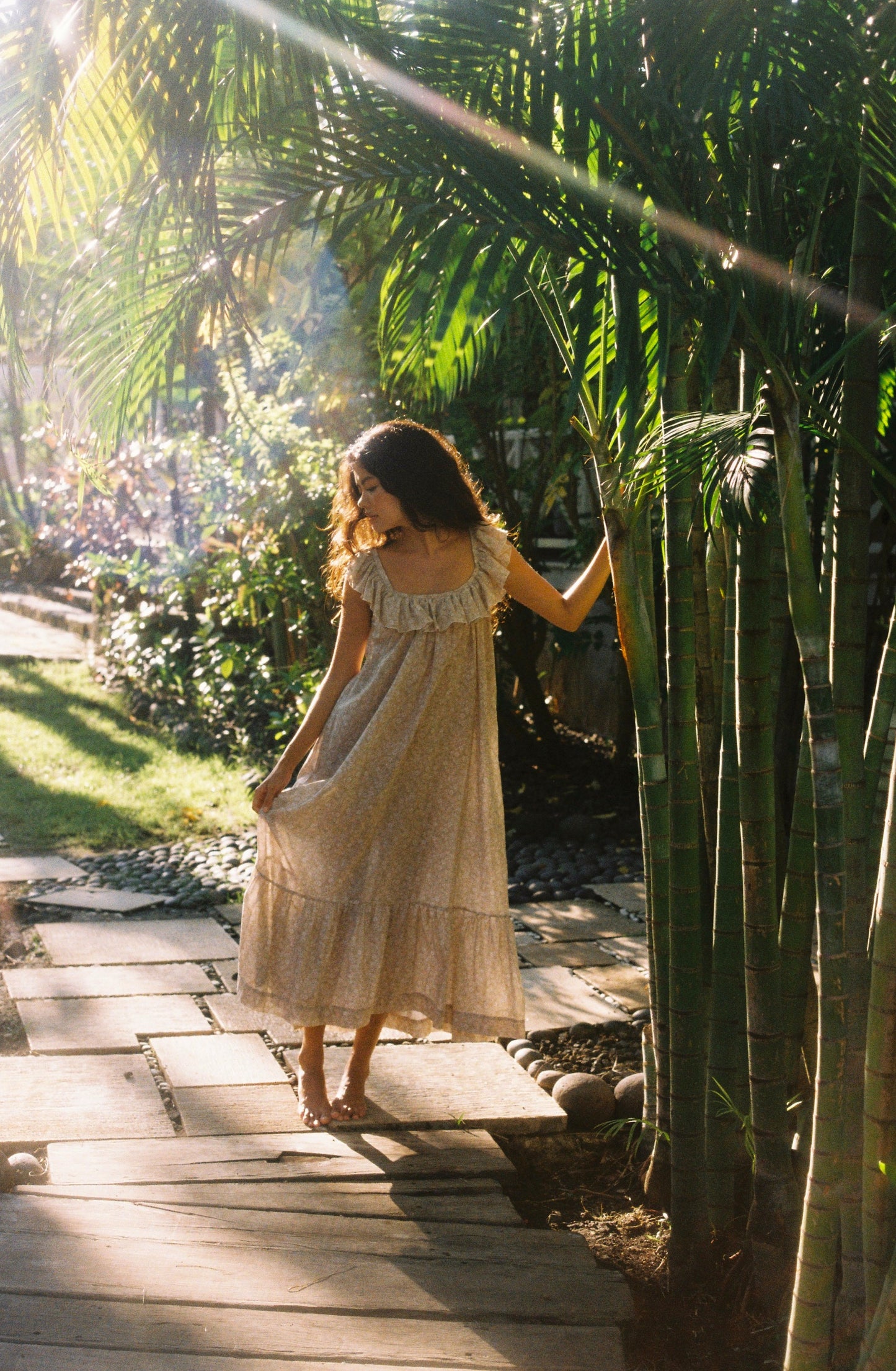 Bisset maxi - sage bloom