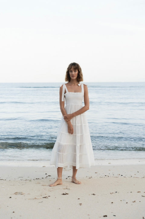 Frida maxi dress - White