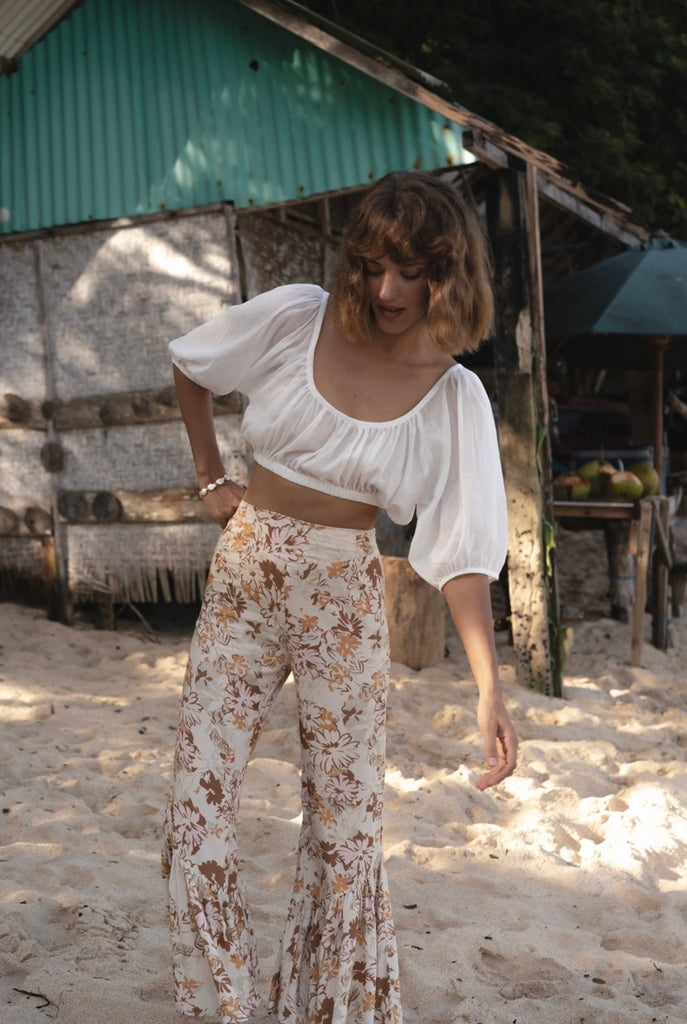 Ines Crop - White